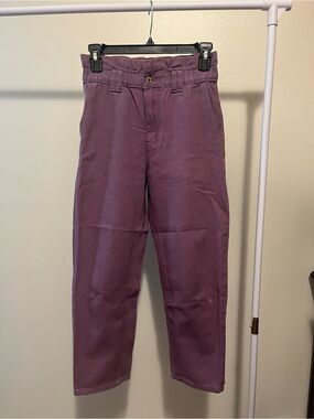 Hot Kiss Purple Paperbag Waist Pants